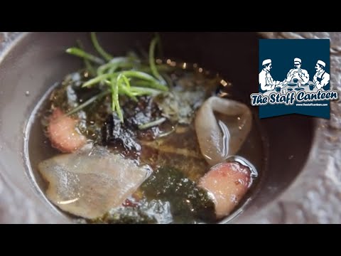 Chef Josh Overington creates a Nutaaq cod recipe cooked over coals with a smoked fish broth