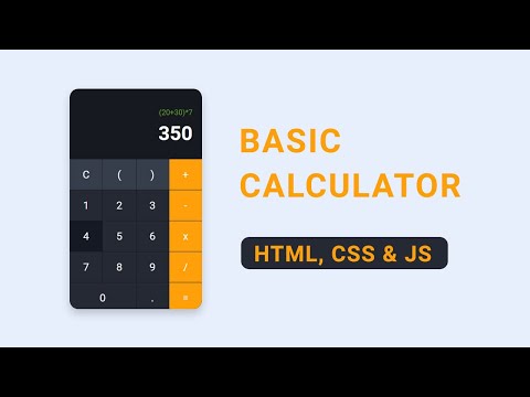 How To Build A Basic Calculator Using Html Css Javascript Step By Step Tutorial