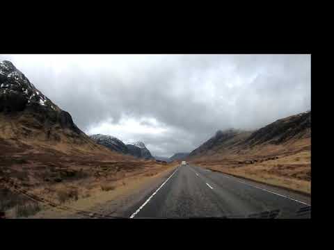 Scotland, Driving down the A82 through Glencoe,