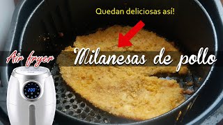 Cómo hacer Pechuga empanizada en FREIDORA de AIRE / Milanesa de pollo en la #airfryer