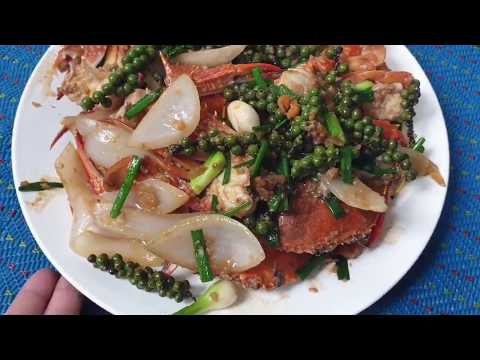 Fried Crabs With Young pepper And Onion - Easy Yummy Food Recipe Video