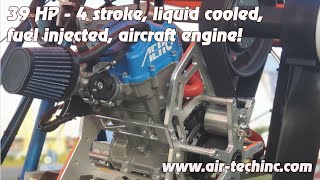 Aero 1000, 4 stroke, 39 HP, single cylinder ultralight aircraft propulsion system from Air Tech Inc.