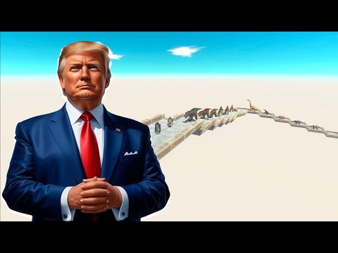TRUMP vs All Units DeathFall - Animal Revolt Battle Simulator