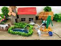 DIY How To Make Cow Shed House Of Animals Horse House Cow Shed Mini Hand Pump Woodwork