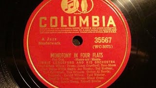 78rpm: Monotony In Four Flats - Jimmie Lunceford and his Orchestra, 1940 - Columbia 35567