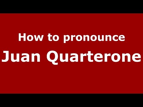 How to pronounce Juan Quarterone (Spanish/Argentina) - PronounceNames.com