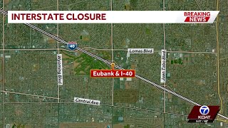 Interstate 40 closed in Albuquerque due to police activity