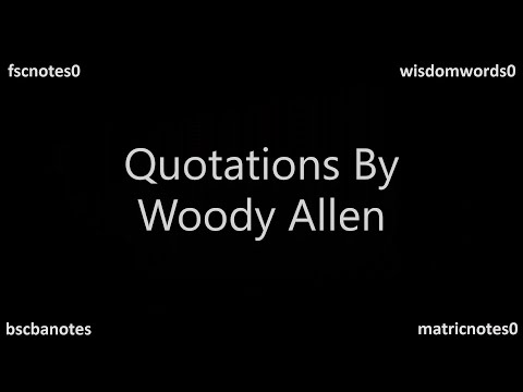 Quotations By Woody Allen