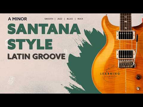 Classic Santana Style Latin Rock Backing Track in A Minor | 112 BPM Jam