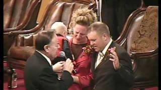 Bro Haney prays a blessing