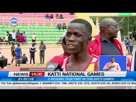 Over 1,500 athletes compete in a walking race at the national KATTI Games