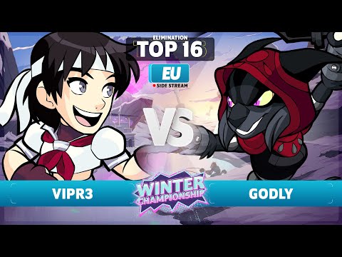 VipR3 vs. Godly - Elimination Top 16 - EU - Brawlhalla Winter Championship 2023
