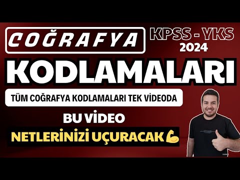 Coğrafya - TÜM KODLAMALAR  2024 I Enes Hoca I