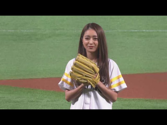 池田美優（みちょぱ）さんが始球式!! 2021/3/26 H-M