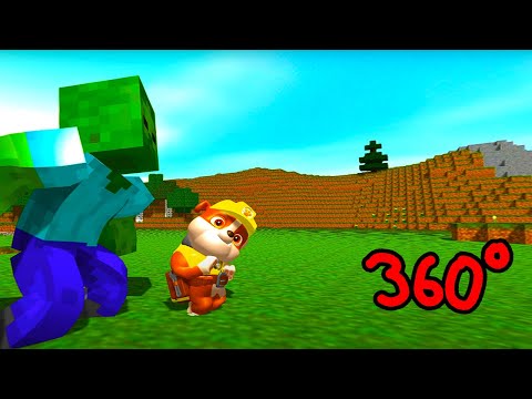 360° VR Playing As A HELPFUL SECRET Kitten (Minecraft Animation)