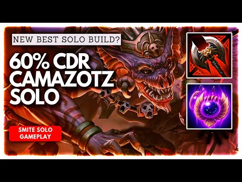 HERO'S AXE CAMA WITH 60% CDR LET'S YOU CARRY ANY GAME! - Camazotz Solo SMITE Conquest Gameplay