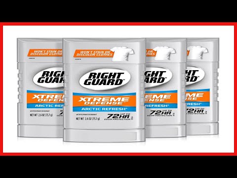 Right Guard Xtreme Defense Antiperspirant Deodorant Invisible Solid Stick, Arctic Refresh, 2.6 Ounce