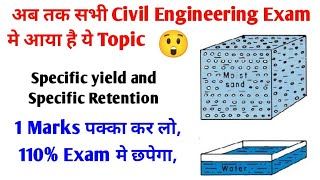 Specific Yield and Specific Retention | Specific yield of well | Specific yield and storativity