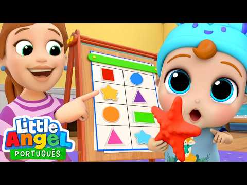 Capa de Joãozinho Aprende as Formas com a Mamãe! 🔺 | 🟩 Canal do Joãozinho - Little Angel Português