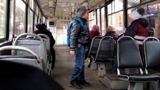 preview picture of video 'Daugavpils Trams Interior'