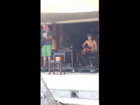 Feb. 2015 Wah Wahs on the beach Playa Del Carmen