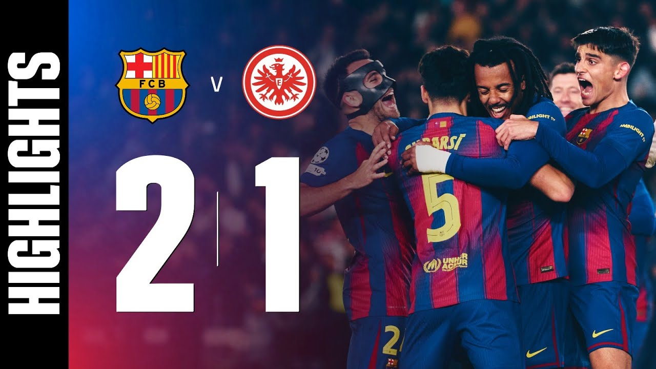 Barcelona vs Eintracht Frankfurt Highlights & Goals