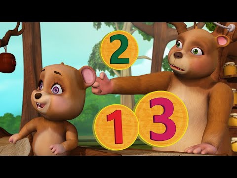 పది చిన్న ఎలుగుబంట్లు - Numbers Song | Telugu Rhymes for Children | Infobells