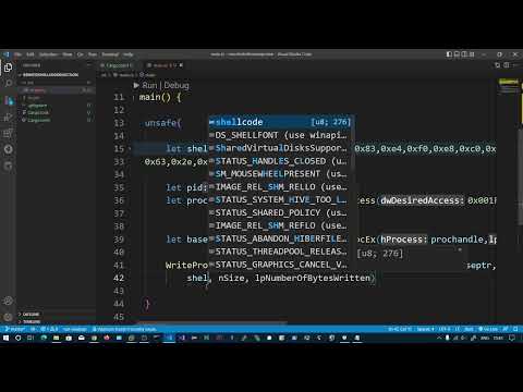 Rust - Shellcode Injection in remote process