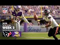 Houston Texans Vs Minnesota Vikings Game Highlights NFL 2024 Season Week 3