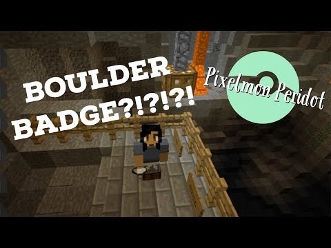 BOULDER BADGE?! // Minecraft Pixelmon Peridot Custom Map - Ep 6
