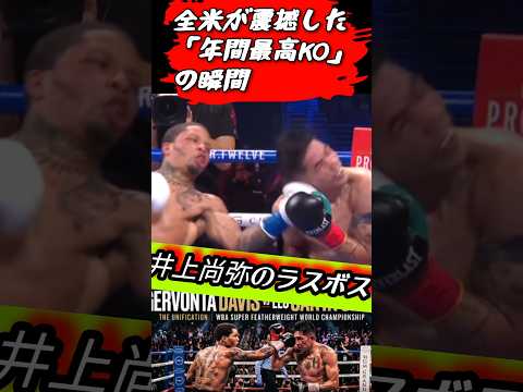 【神業】ガードの隙間を完璧にぶち抜くデービスのアッパーが異次元すぎる。 #井上尚弥 #失神 #デービス #ボクシング