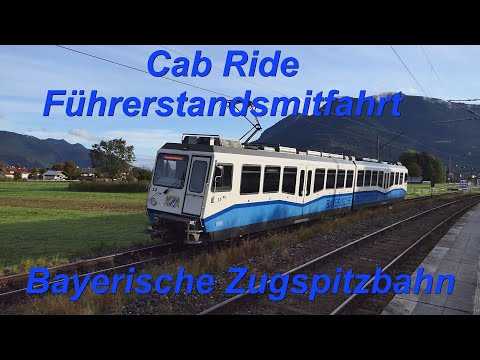 Führerstandsmitfahrt  Zugspitzbahn - Cab Ride The Bavarian Zugspitzbahn Rack Railway 2020