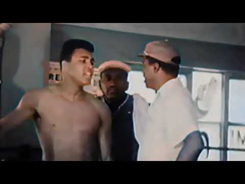 Muhammad Ali (Cassius Clay) Pre fight interview 1964 in Color