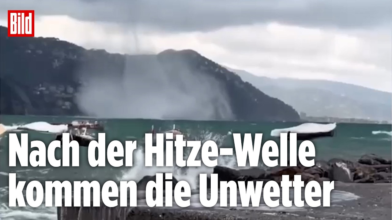 ITALIEN: Schwere Unwetter nach Monaten mit Hitze und Trockenheit – Anwohner filmen Tornado