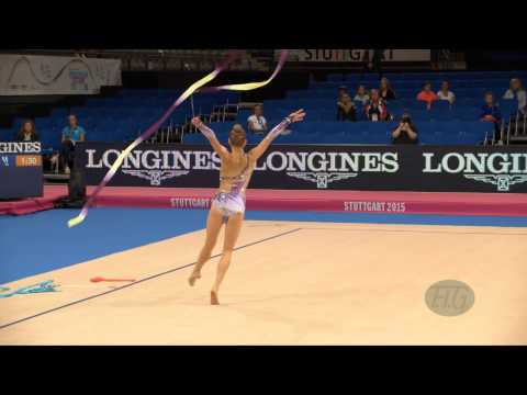 Jasmine KERBER (USA) 2015 Rhythmic Worlds Stuttgart - Qualifications Ribbon