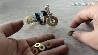 Download lagu Wow...!!Buat Motor Harly Mini Dari Baut Bekas Tanpa Las mp3