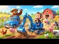 Cute Baby Monkey Family Farm Adventure Thomas Train Excavator Fun