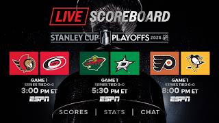 ???? LIVE Stanley Cup Playoffs Round 1 Scoreboard & Chat ????????