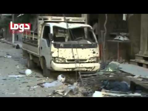 (06-18-12) Douma | Damascus | Destruction by Regime Forces on Al-Quwtli St.