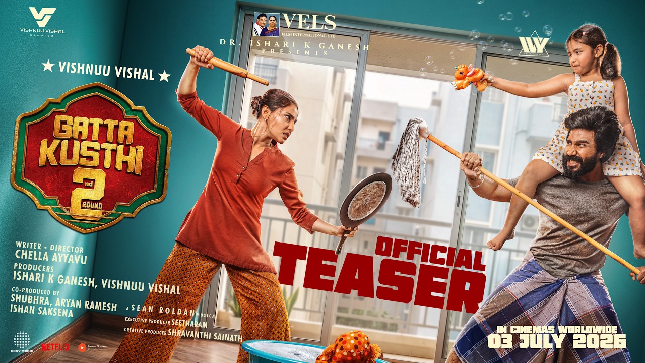 Gatta Kusthi 2 - Teaser | Vishnu Vishal, Aishwarya Lekshmi | Chella Ayyavu | Sean Roldan | Vels
