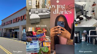 NYC MOVING IN VLOG 📦 : NYC APARTMENT,  NEW CHAPTER, SHOPPING, UNBOXING AND BUILDING FURNITURE & MORE