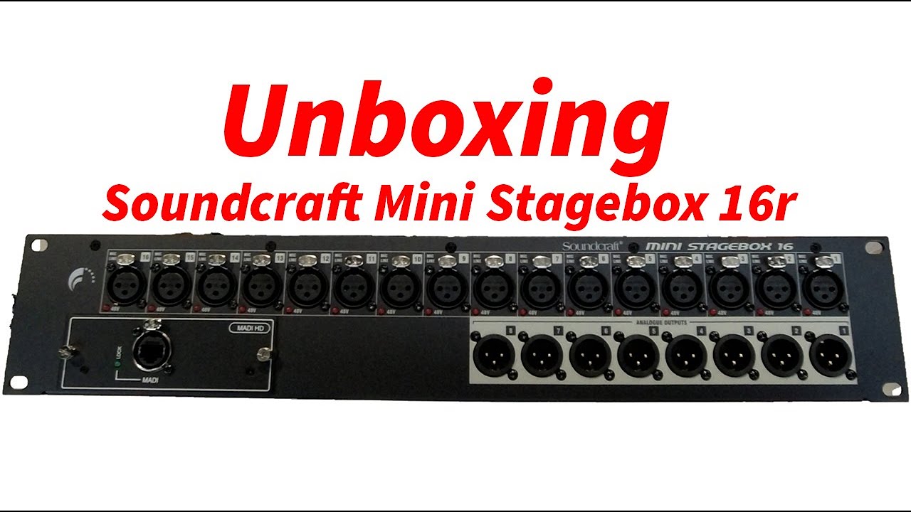 Mixer Soundcraft Mini Stagebox 16R chính hãng - Video