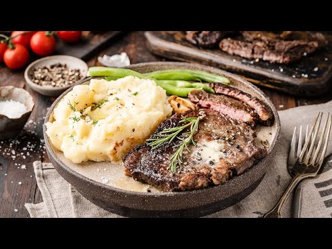 Pan Seared Garlic Butter Wagyu Ribeye Steaks