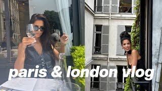 london & paris travel vlog (shopping, eating, loving)