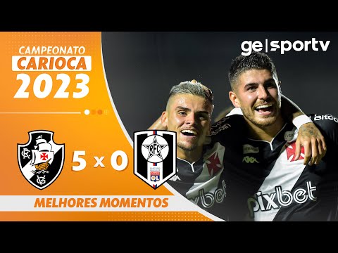 VASCO 5 X 0 RESENDE | MELHORES MOMENTOS | 6ª RODADA DO CARIOCA 2023 | ge.globo