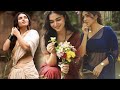 Kayadu Lohar Hot Blue Saree Photoshoot With Matching Blouse Actress Kayadu Lohar Beautiful Looks