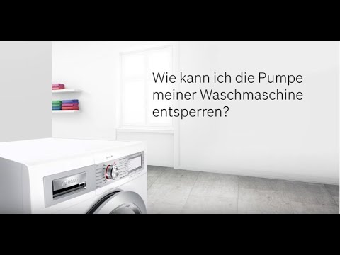 Waschmaschine pumpt nicht ab: So reinigst du die Pumpe | Bosch Waschmaschine Hilfe