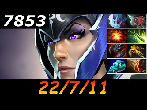 Dota 2 Luna 7853 MMR 22/7/11 (Kills/Deaths/Assists) Ranked Full Gameplay