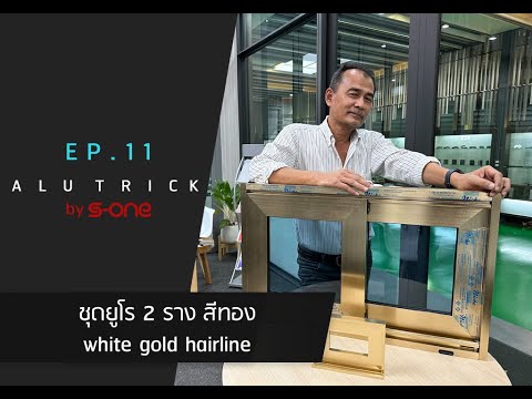 Alu Trick EP.11 ชุดยูโร 2 ราง สีทอง white gold hairline