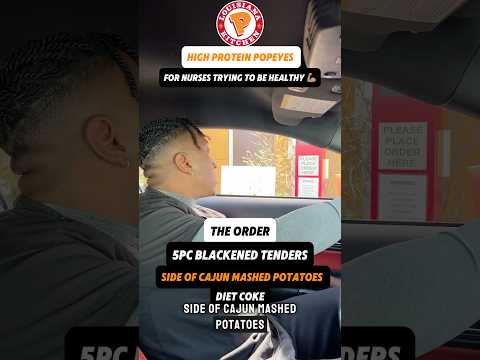 High protein Popeyes 💪🏽 #nurses #nursesweek #popeyes #healthyfood #healthyfastfood #nurselife #gym